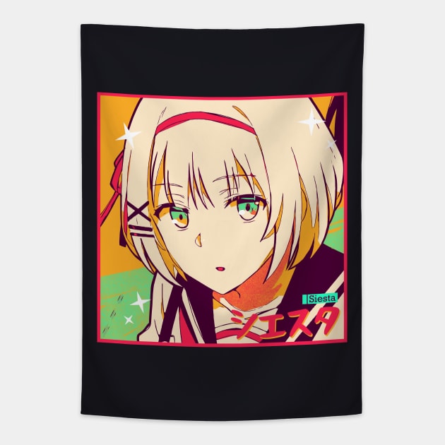 Siesta Aesthetic Tapestry by kimikodesign