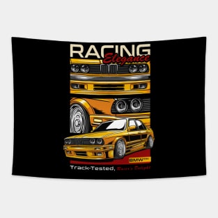 BMW E30 Racing Elegance Tapestry