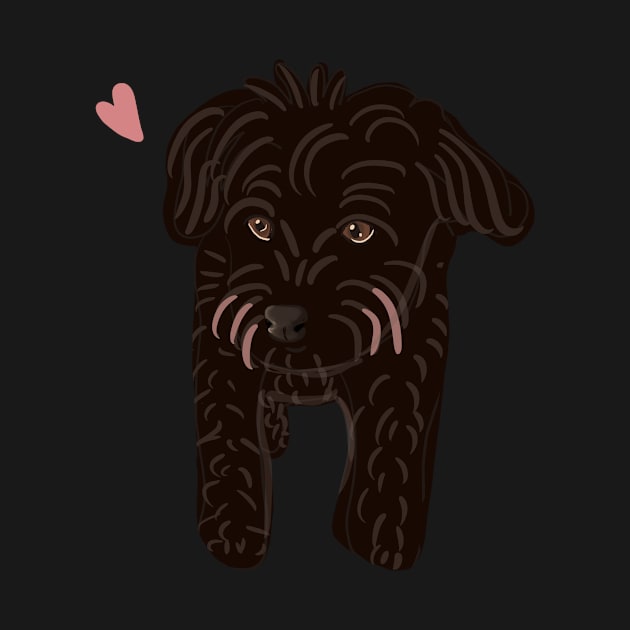 Black Poodle Mix by PatternbyNOK