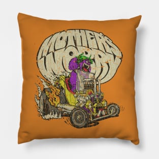 Mother's Worry Hot Rod Monster 1968 Pillow