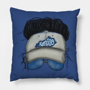 ‘Kentucky’ Girl Silhouette Baseball Cap Sunglasses Pillow