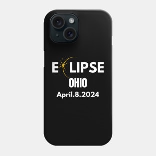 Solar Eclipse 2024 State Ohio Total Solar Eclipse Phone Case