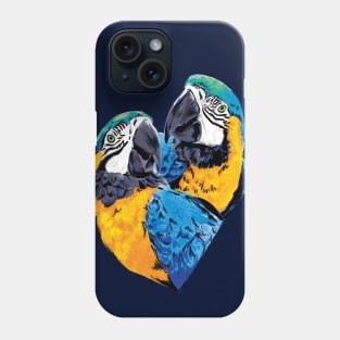 Parrot Love Digital Painting Phone Case