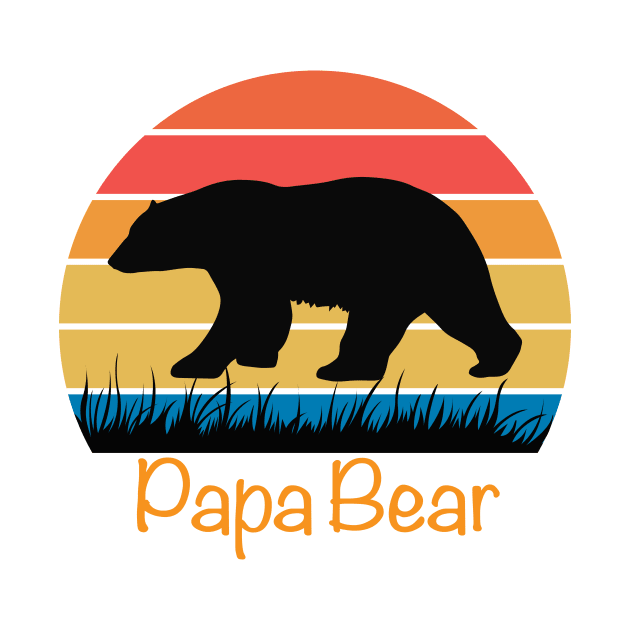 Papa Bear Dad Shirt Mens Shirt, New Dad by designs4up