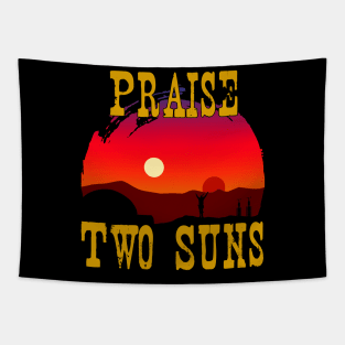 Praise Two Suns Tapestry