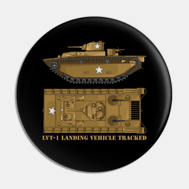 LVT-1 Vehículo de aterrizaje rastreado American WW2 Diagrama Bolsa de mano