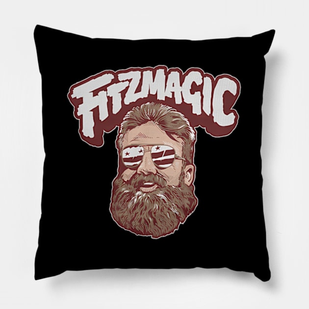 Ryan Fitzpatrick Fitzmagic Pillow by binchudala