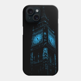 Minimalist Blue Big Ben Phone Case