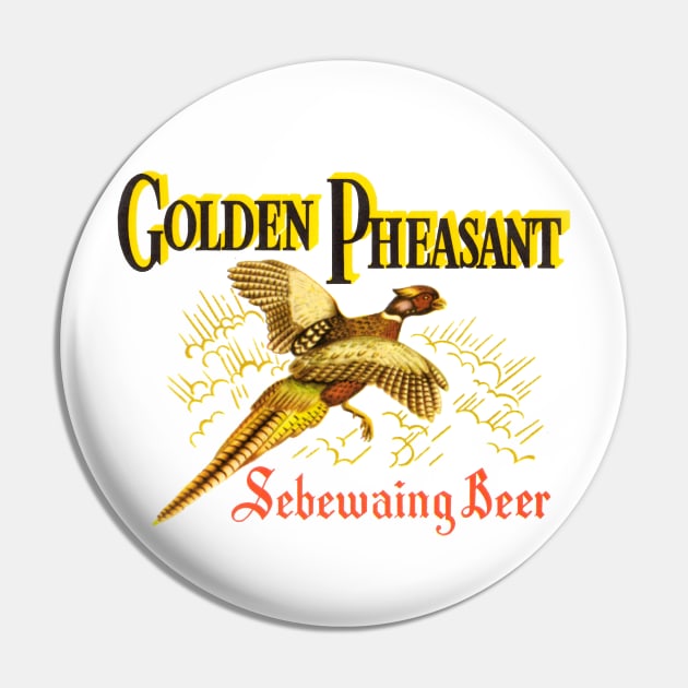 Golden Pheasant Pin by MindsparkCreative