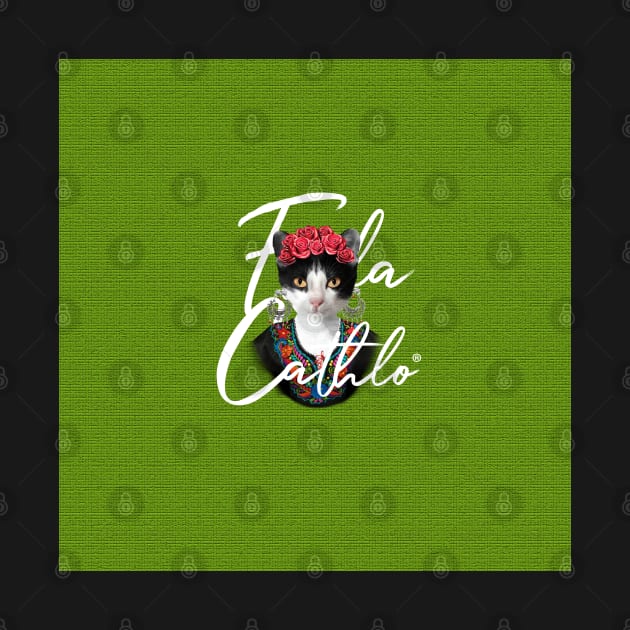 Lemon TXW back Cat Frida Cathlo version of - Frida Kahlo by CatIsBlack