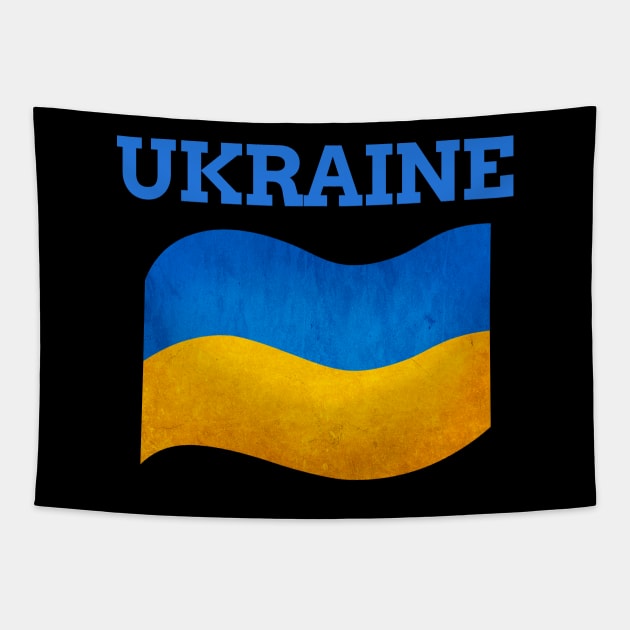 The Flag of Ukraine, ukranian flag Tapestry by Purrfect