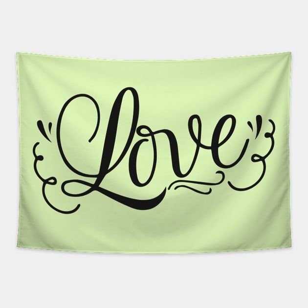 Love Lettring Tapestry by Wanda City