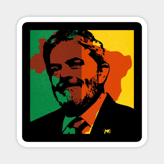 LULA BRAZIL Magnet by Amescla