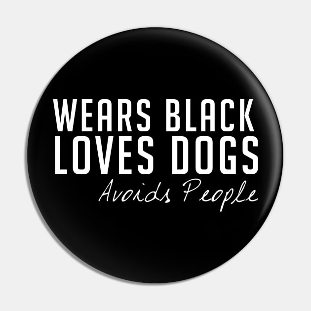Wears black loves dogs avoids people sweatshirt, sweatshirt for dog lover, dog sweatshirt, dog mom shirt, introvert, gift for her Pin by johnii1422