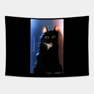 black cat Tapestry