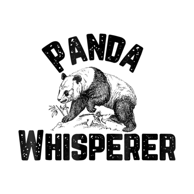 Panda Whisperer Funny Panda Bear Zoo Keeper Graphic by williamarmin