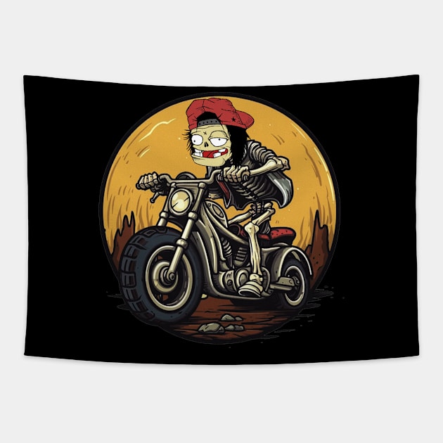 motorbike Tapestry by antonimus