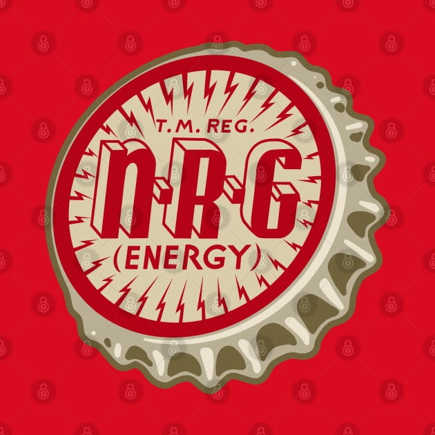Vintage NRG Energy Soda Bottlecap by StudioPM71