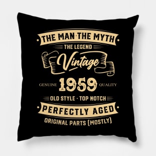 The Legend Vintage 1959 Perfectly Aged Pillow