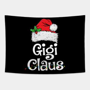 Gigi Claus Santa Funny Christmas Pajama Matching Family Tapestry