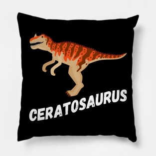 Fun Ceratosaurus Dinosaur Design Pillow