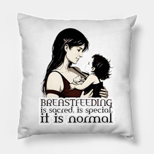 baby breastfeeding mom respect sacred and special design Pillow