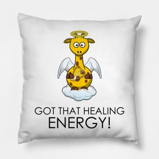 Got That Healing Energy - Penguin Angel Pillow