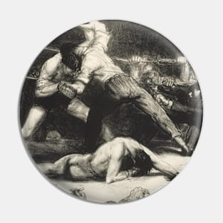 A Knock-Out by George Bellows Pin