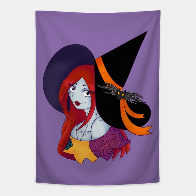 Ragdoll Witch Tapestry by Lawless Prints