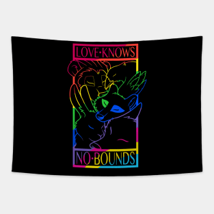 Love Knows No Bounds (dark) Tapestry