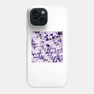 Blue Violet Abstract Low Polygon Background Phone Case