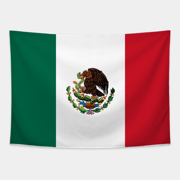 Mexico Flag Tapestry by dhuffines