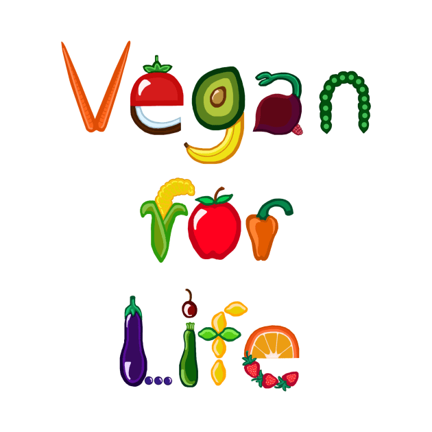 Vegan for Life by Art by Deborah Camp