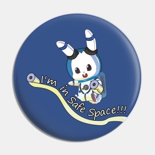 Bunny Boy in Safe Space Pin