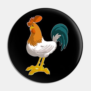 Cartoon Rooster Pin