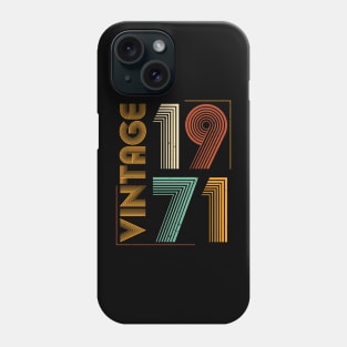 Vintage 1971 Birthday Phone Case