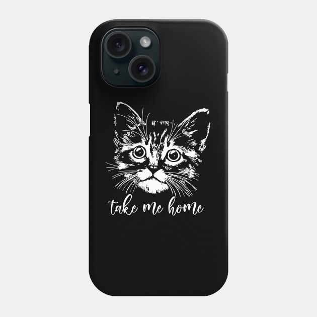 Home and sad cat Phone Case by My Happy-Design