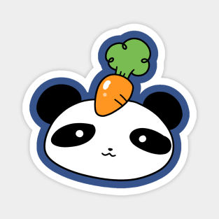 Carrot Panda Face Magnet