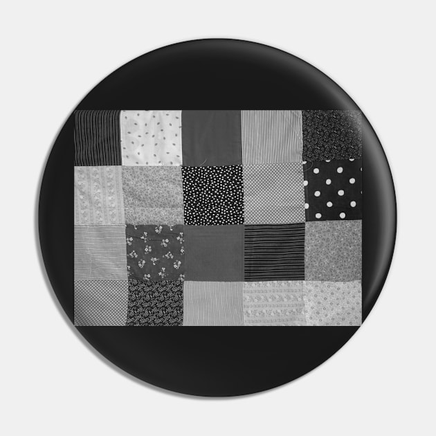 fabric squares of black and white patchwork Pin by pollywolly