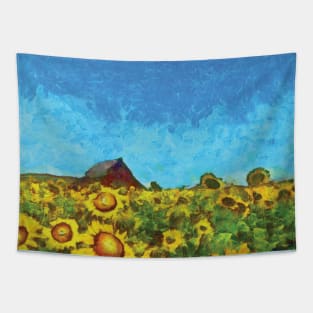 Sunflowers field Tapestry