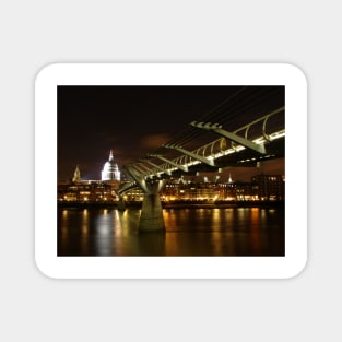 Millenium Bridge and St Paul`s Cathedral, London Magnet