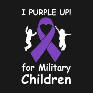 I Purple Up For Month Of The Military Child T-Shirt