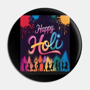 Happy Holi Festival India Hindu Pin