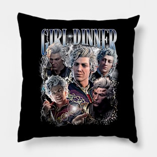 Astarion Baldurs Gate 3 Girl Dinner Vintage Pillow