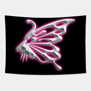 Wolf and butterfly 3d super soft blend drawing cute cool colorful Tapestry