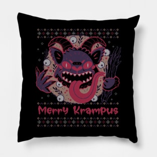 Merry Krampus Pillow