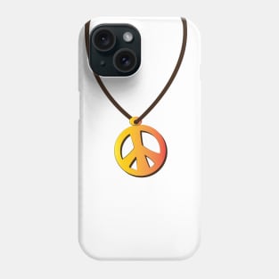 Peace Sign Necklace for Hippies Phone Case