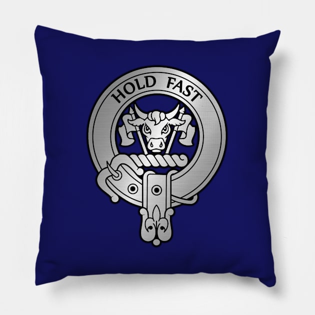 Clan MacLeod Crest & Tartan Pillow by Taylor'd Designs