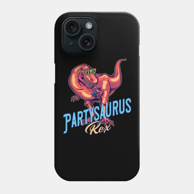 Partysaurus Rex Phone Case by Foxxy Merch