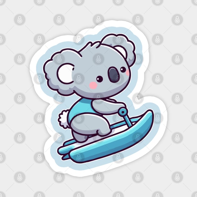 Funny koala Jetskiing Magnet by fikriamrullah